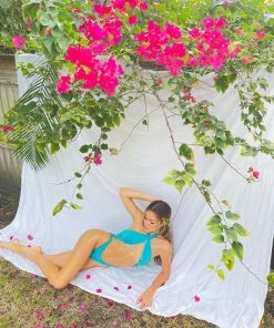 Beach Bunny Swimwear Sybil Wrap One Piece - Teal