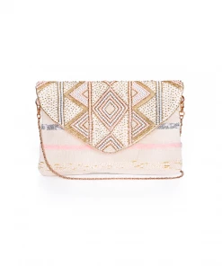 America & Beyond - Faire Vendor Metallics Envelope Clutch By America & Beyond - Rose Gold