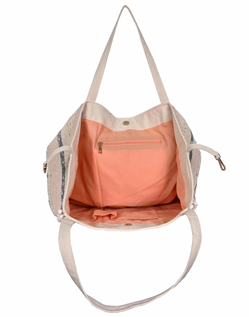 America & Beyond - Faire Vendor Rose Gold Tote By America & Beyond - Rose Gold