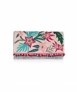 America & Beyond - Faire Vendor Jungle Flowers Clutch By America & Beyond - Pink Jungle Floral Accessories