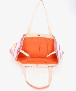 America & Beyond - Faire Vendor Accessories Isabella Embellished Tote By America & Beyond - Yellow Multi