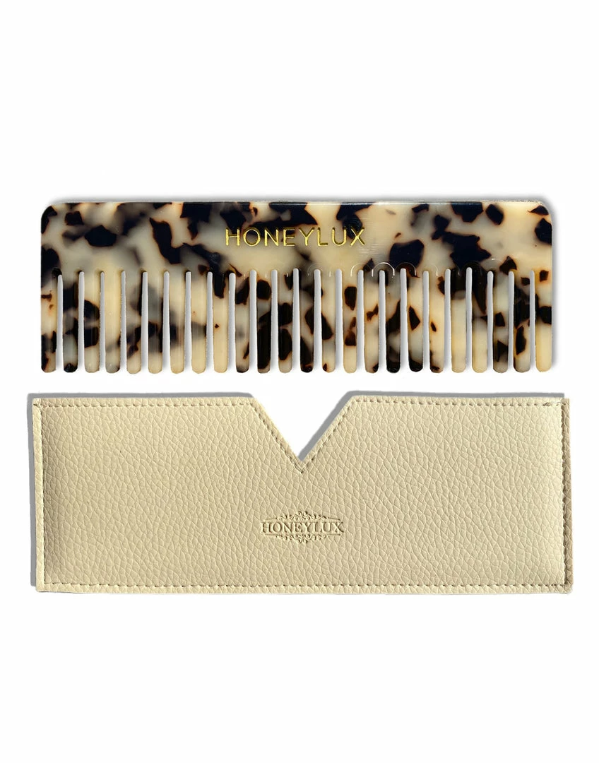 HoneyLux - Faire Vendor Acetate Detangling Comb By HoneyLux - Tortoise Shell