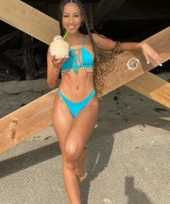 Beach Bunny Swimwear Sydney Tango Bottom - Teal