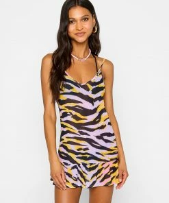 Beach Bunny Swimwear Aliya Mini Dress - Cabana Animal Cover Ups