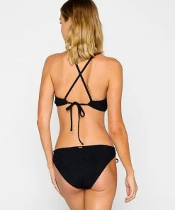 Beach Bunny Swimwear Astrid Bralette Top - Black Squiggle