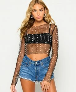 Beach Bunny Swimwear London Bralette Top - Black