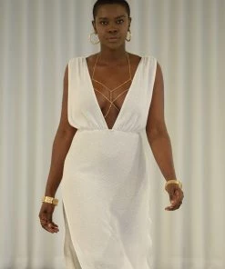 Beach Bunny Swimwear Annika Maxi Dress - White Best Sellers