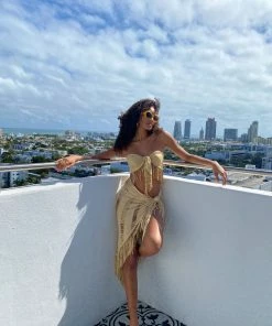 Beach Bunny Swimwear Haute Summer Top - Gold