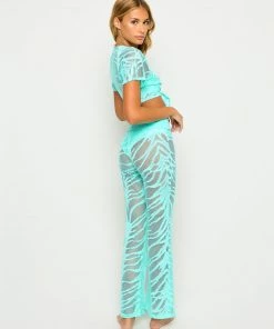 Beach Bunny Swimwear Miller Pant - Aqua Cover Ups