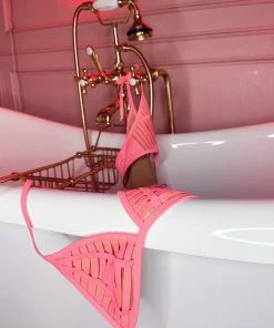 Beach Bunny Swimwear Hard Summer Tie Side Bottom - New Origami