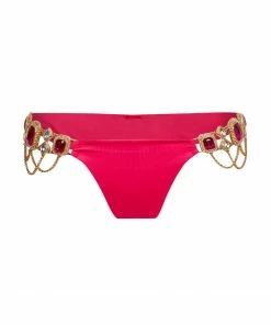 Beach Bunny Swimwear Jazmin Skimpy Bottom - Barbie