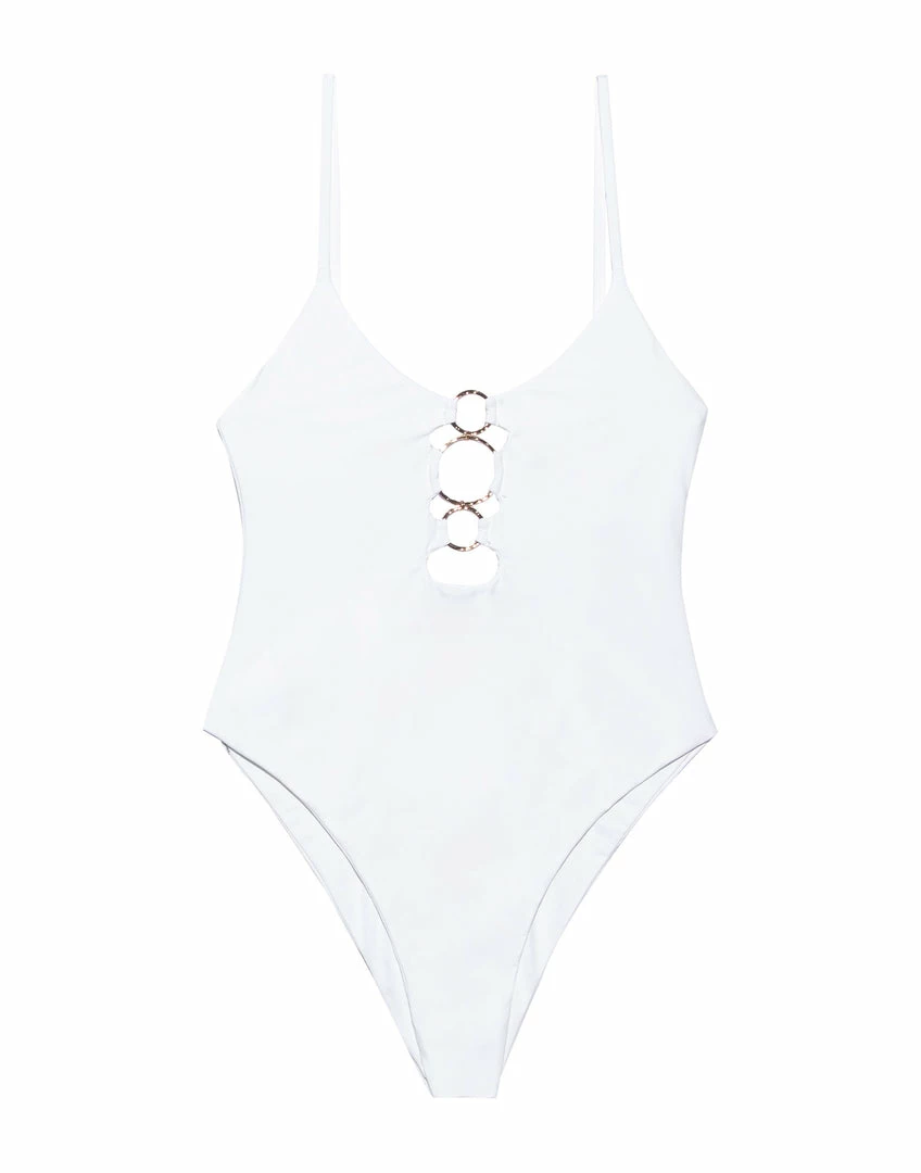 Beach Bunny Swimwear Katrina One Piece - White