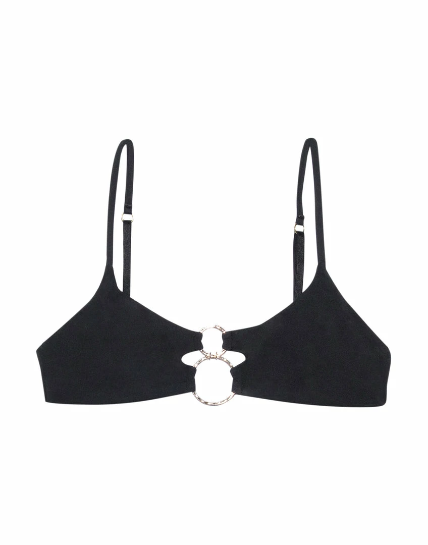 Beach Bunny Swimwear Lexi Bralette Top - Black