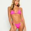 Beach Bunny Swimwear Nadia Triangle Top - Neon Pink