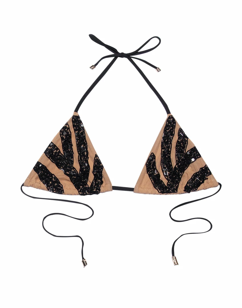 Beach Bunny Swimwear Jolie Triangle Top - Black