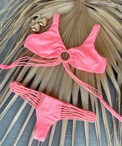 Beach Bunny Swimwear Indy Micro Tango Bottom - New Origami