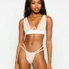 Beach Bunny Swimwear Hudson High Apex Top - White