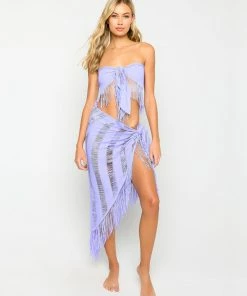 Beach Bunny Swimwear Cover Ups Haute Summer Top - Lavender