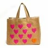 Accessories Be Mine Tote By BTB Los Angeles - Sand/Fuchsia