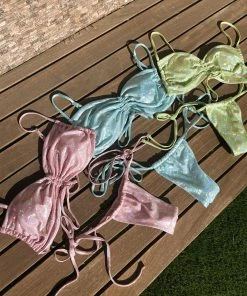 Summer Haus - Swim Blake Bralette Top By Summer Haus - Green