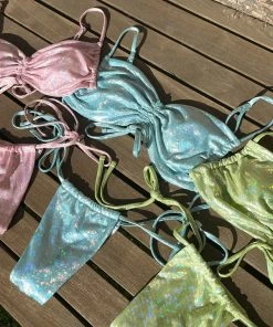 Summer Haus - Swim Blake Tie Side Tango Bottom By Summer Haus - Blue