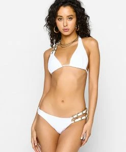Beach Bunny Swimwear Breanna Triangle Top - White