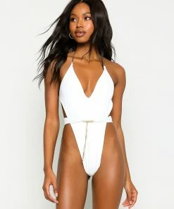 Beach Bunny Swimwear Brooklyn One Piece - White