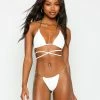 Beach Bunny Swimwear Brooklyn Triangle Top - White