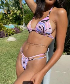 Beach Bunny Swimwear Indy Tango Bottom - Pink Multi