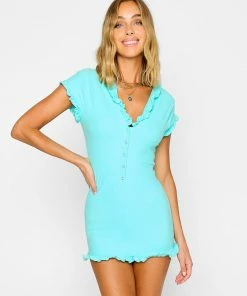 Beach Bunny Swimwear Charlee Dress - Aqua Cover Ups