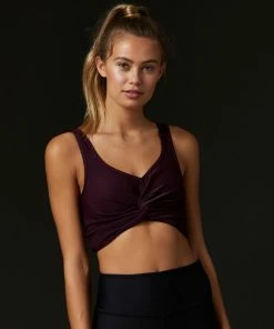 Bailey Top By California Kisses - Eggplant Clothing