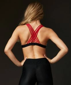 Clothing Harper Bralette Top By California Kisses - White/Red/Black