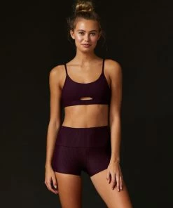 Clothing Ryan Short By California Kisses - Eggplant