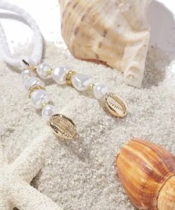 Beach Bunny Swimwear Constance Tie Side Bottom - White Shiny Rib