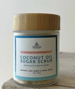 Coconut Oil Sugar Scrub By Conscious Coconut - Grapefruit Accessories