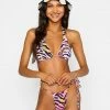 Beach Bunny Swimwear Dee Triangle Top - Cabana Animal