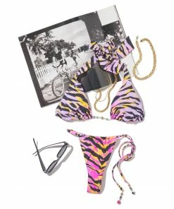 Beach Bunny Swimwear Priscilla Tango Bottom - Cabana Animal