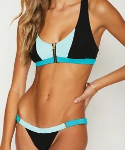 Beach Bunny Swimwear Endless Summer Adjustable Skimpy Bottom - Maldives/Aqua/Black