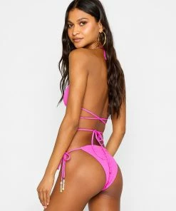 Beach Bunny Swimwear Estelle Triangle Top - Dragon Fruit