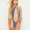 Beach Bunny Swimwear Lex Monokini - Denim