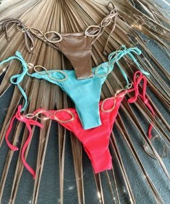 Beach Bunny Swimwear Kinsley Tie Side Bottom - Aqua