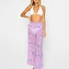 Beach Bunny Swimwear Cover Ups Evelyn Pant - Pink Lavender Floral
