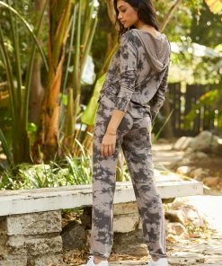 Summer Haus - Apparel Clothing Good Habits Sweatpant By Summer Haus - Stone Tie Dye