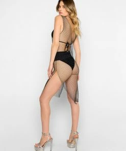 Summer Haus - Swim Good As Gold Dress By Summer Haus - Black Cover Ups