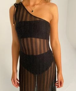 Beach Bunny Swimwear Grace Maxi Dress - Black Best Sellers