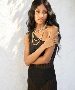 Beach Bunny Swimwear Grace Maxi Dress - Black Best Sellers