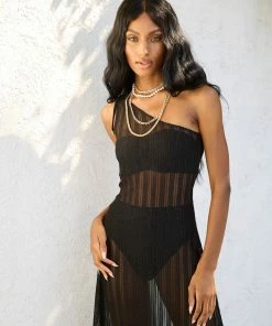 Beach Bunny Swimwear Grace Maxi Dress - Black Best Sellers