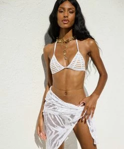 Beach Bunny Swimwear Miller Pareo - New White Cover Ups
