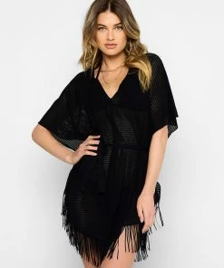 Beach Bunny Swimwear Best Sellers Haute Summer Kaftan - Black