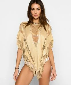 Beach Bunny Swimwear Haute Summer Poncho - Gold